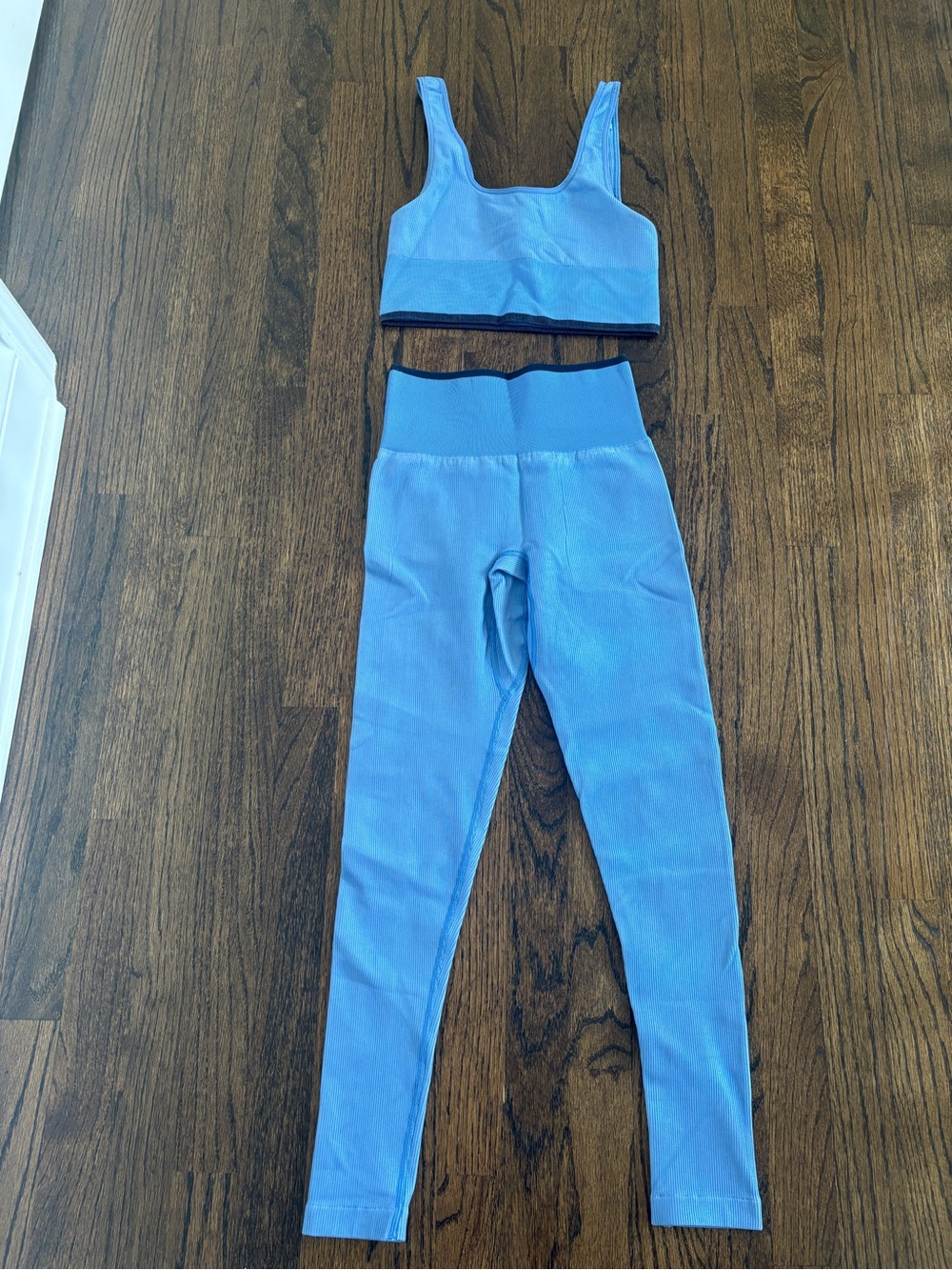 Outdoor Voices Baby Blue Seamless Active Set